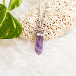 Amethyst Clarity Pencil Pendant
