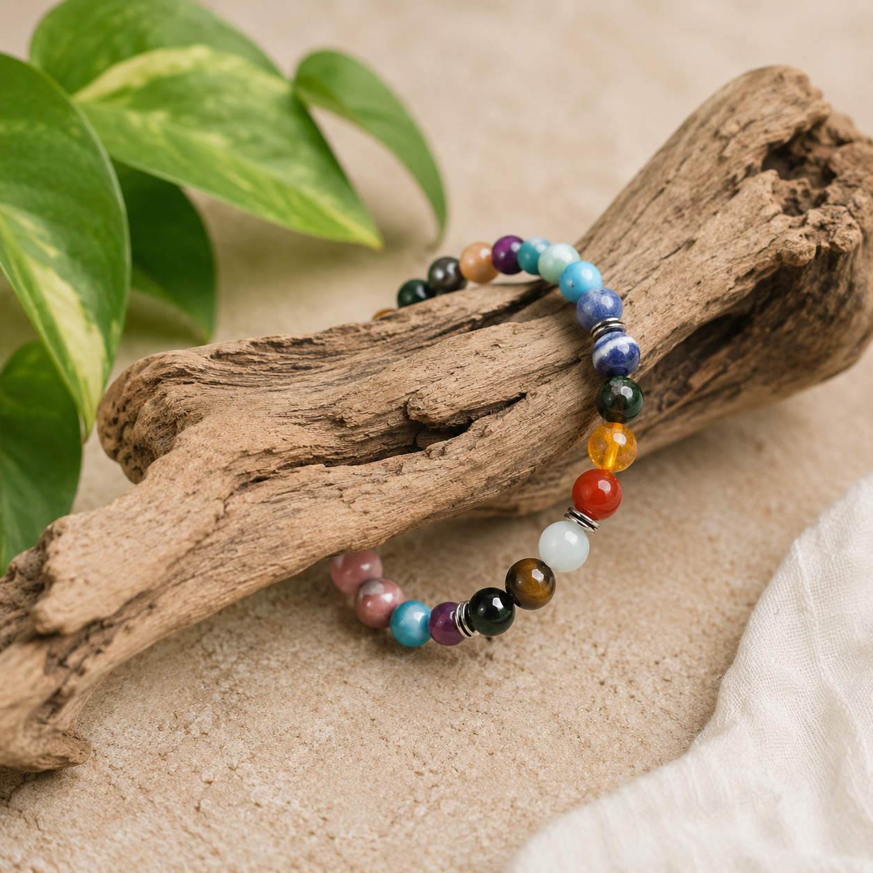 Divine Harmony 7 Chakra Crystal Bracelet - Image 3
