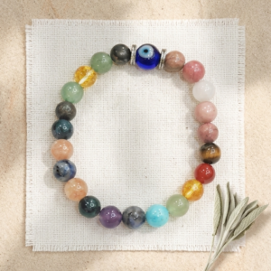 Protection & Harmony Crystal Bracelet 🧿