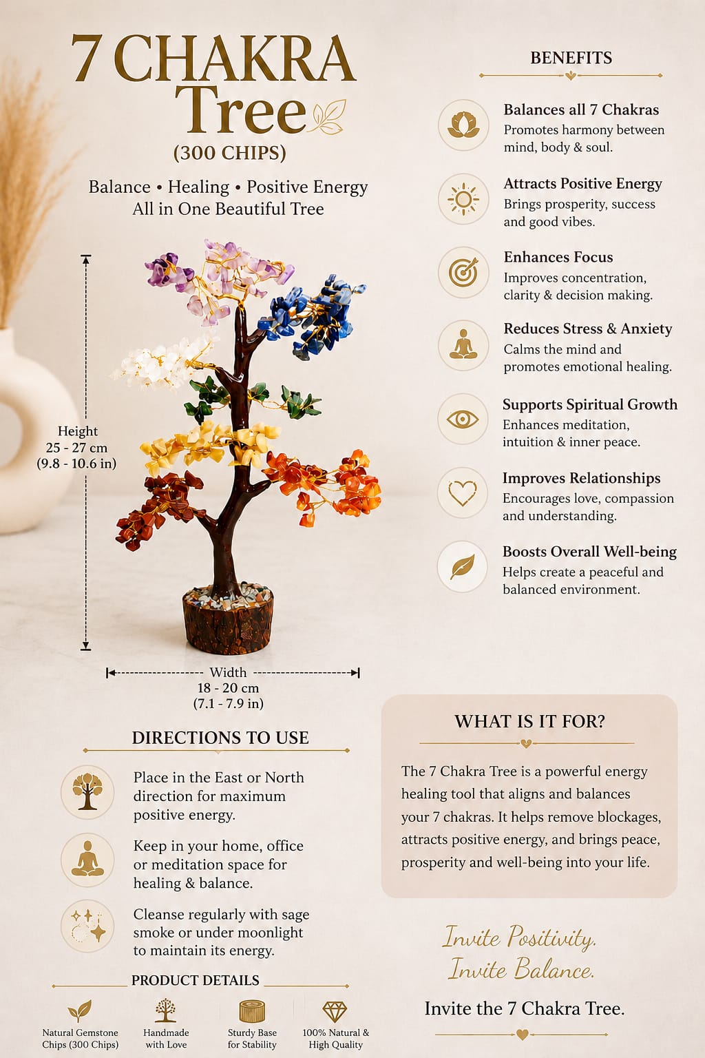 7 Chakra Harmony Crystal Tree 🌳 - Image 4