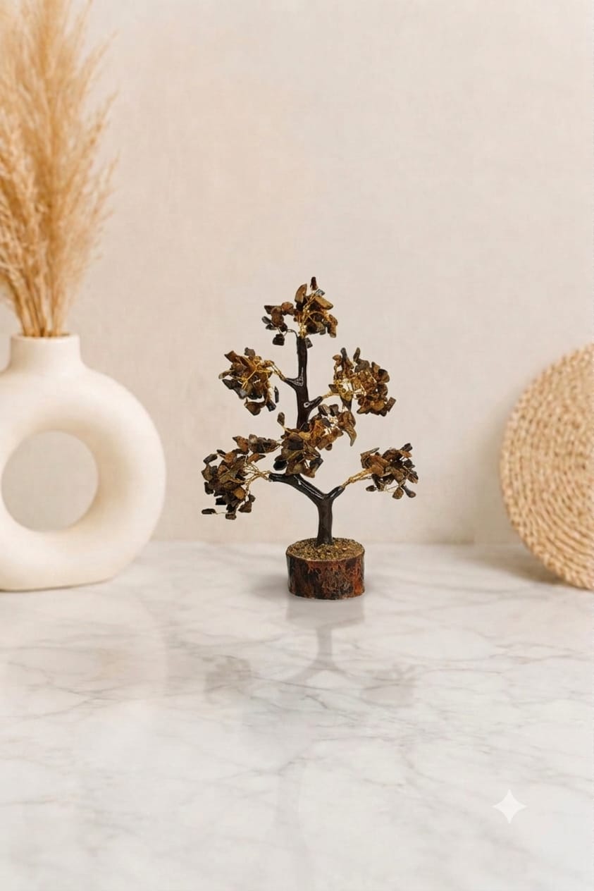 Tiger Eye Success Crystal Tree