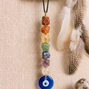 7 Chakra Healing Hanging with Evil Eye