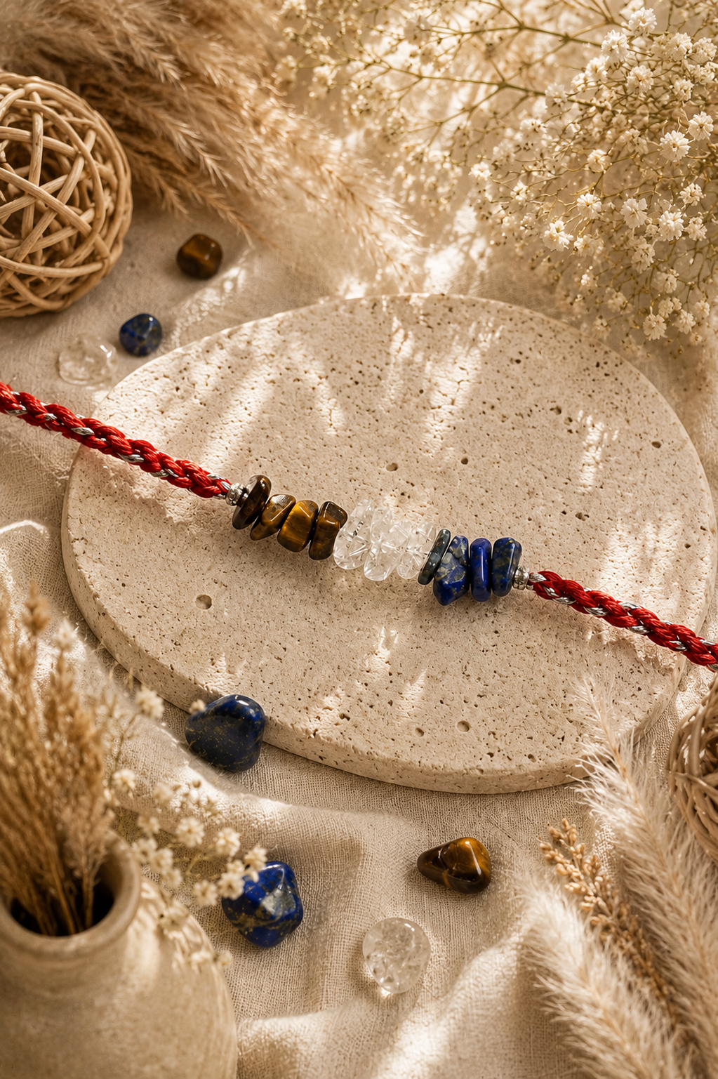 Education Crystal Rakhi – Natural Focus & Learning Rakhi for Brother